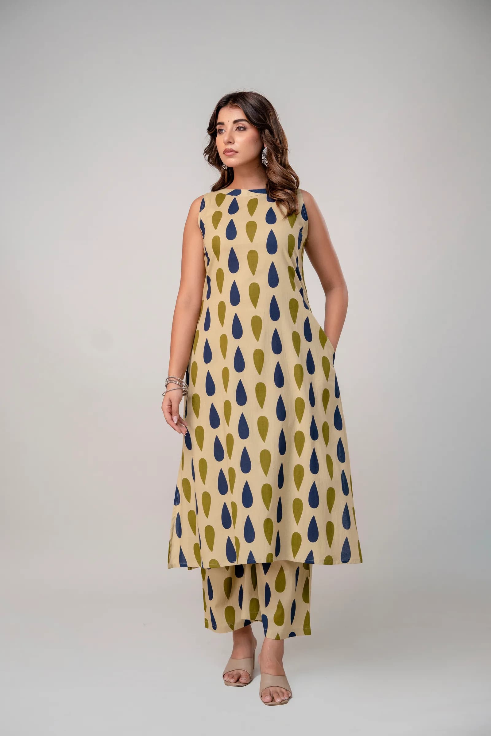 Raindrop Cotton Co-ord Set